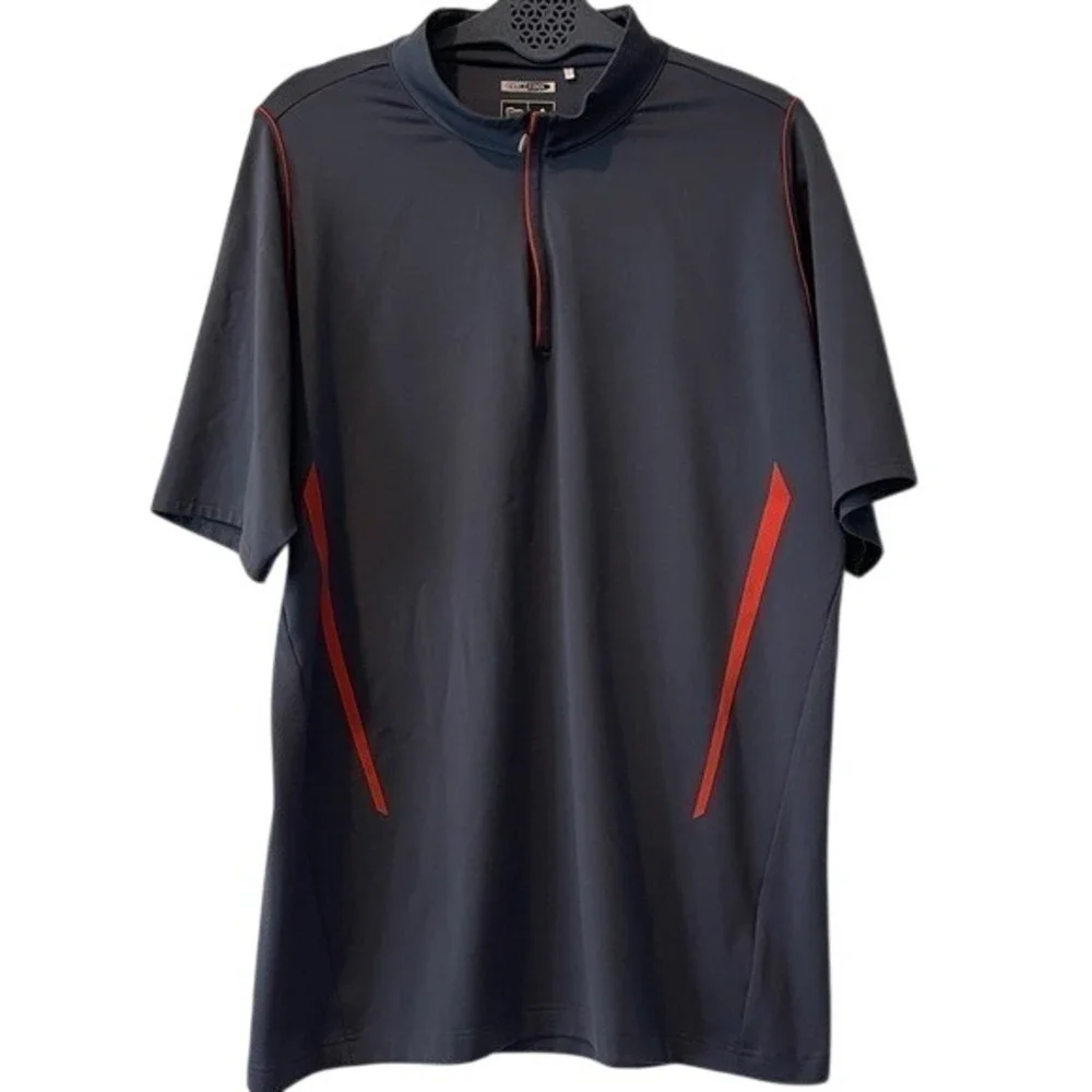 Adidas Mens Golf‎ Clima Cool Motion Colorblock Mock Large